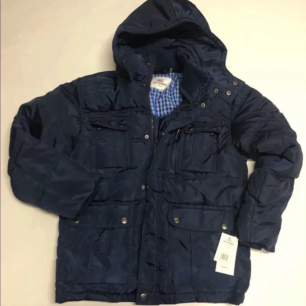 Ben Sherman Puffer Jacket Boys XL Navy